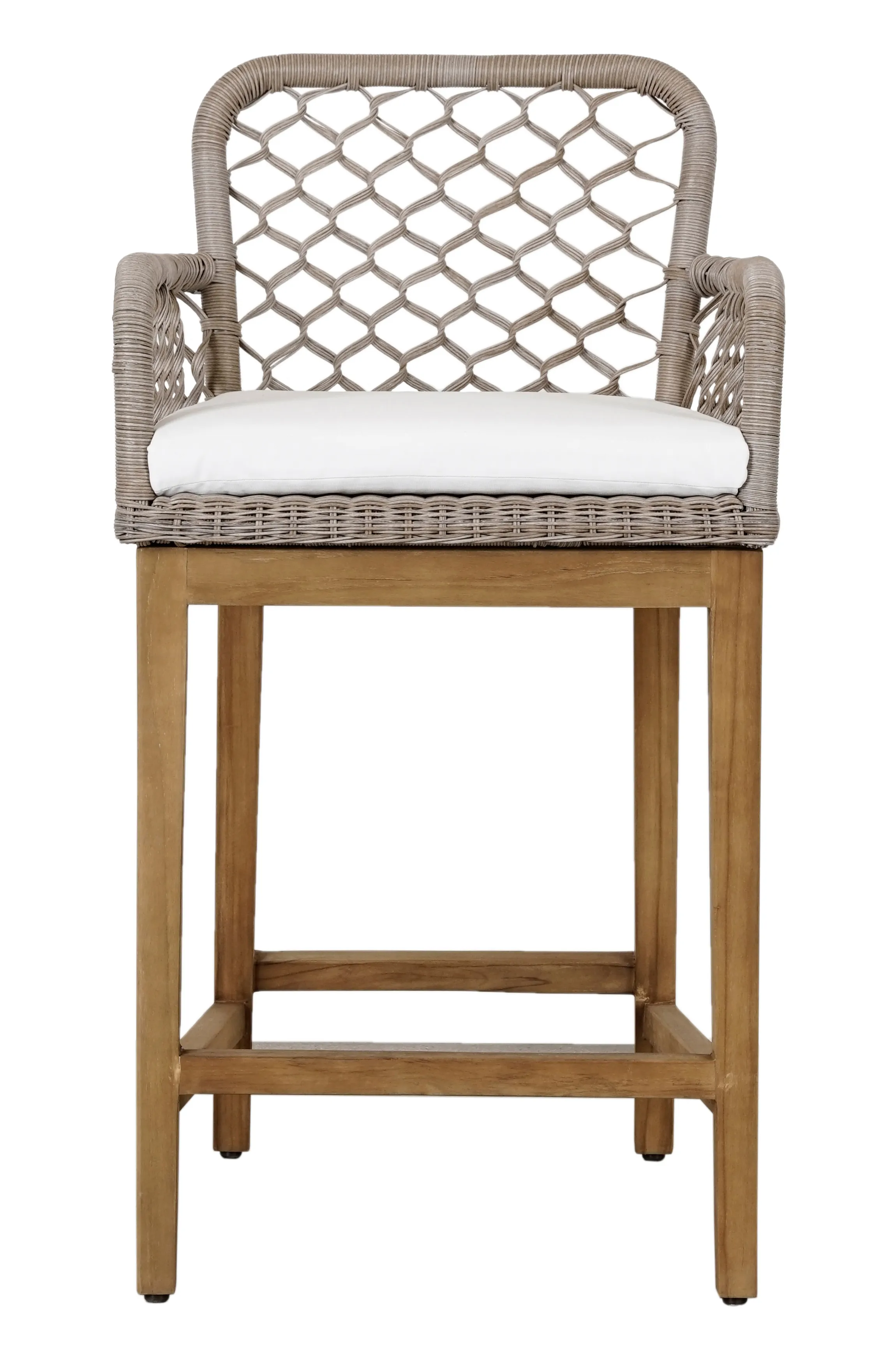 Paulo Outdoor Counter Stool Gray