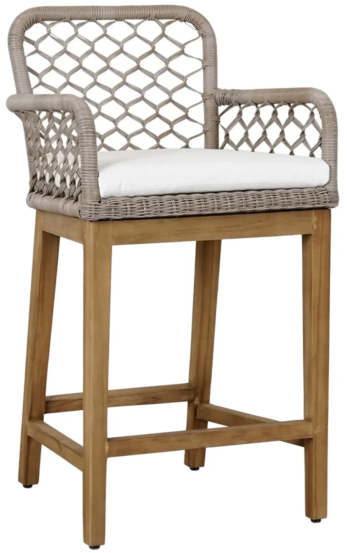 Paulo Outdoor Counter Stool Gray