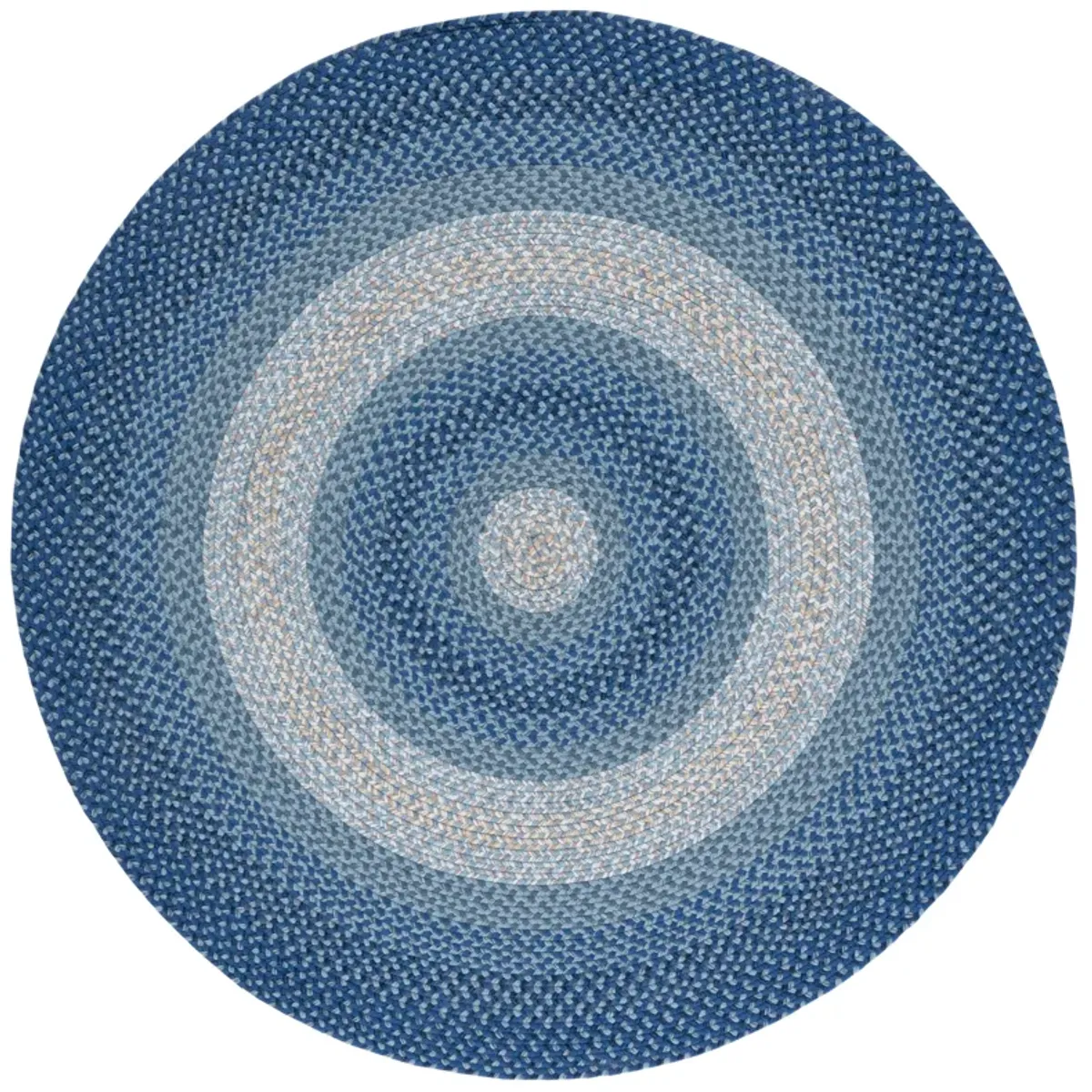 BRAIDED Hand Woven 5' x 5' Round area rug