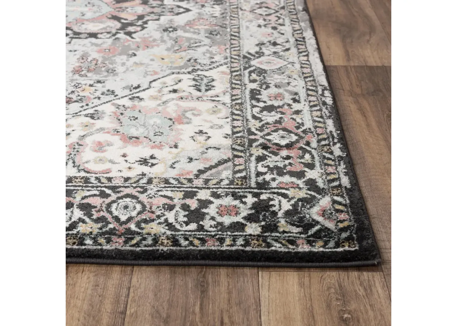 Odyssey Charcoal  Polypropylene 2'6"x7'6" Runner Rug