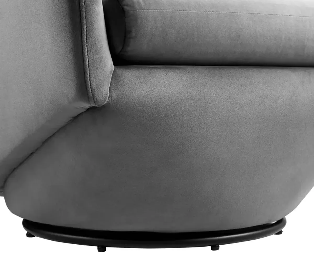 Series Performance Velvet Fabric Swivel Chair