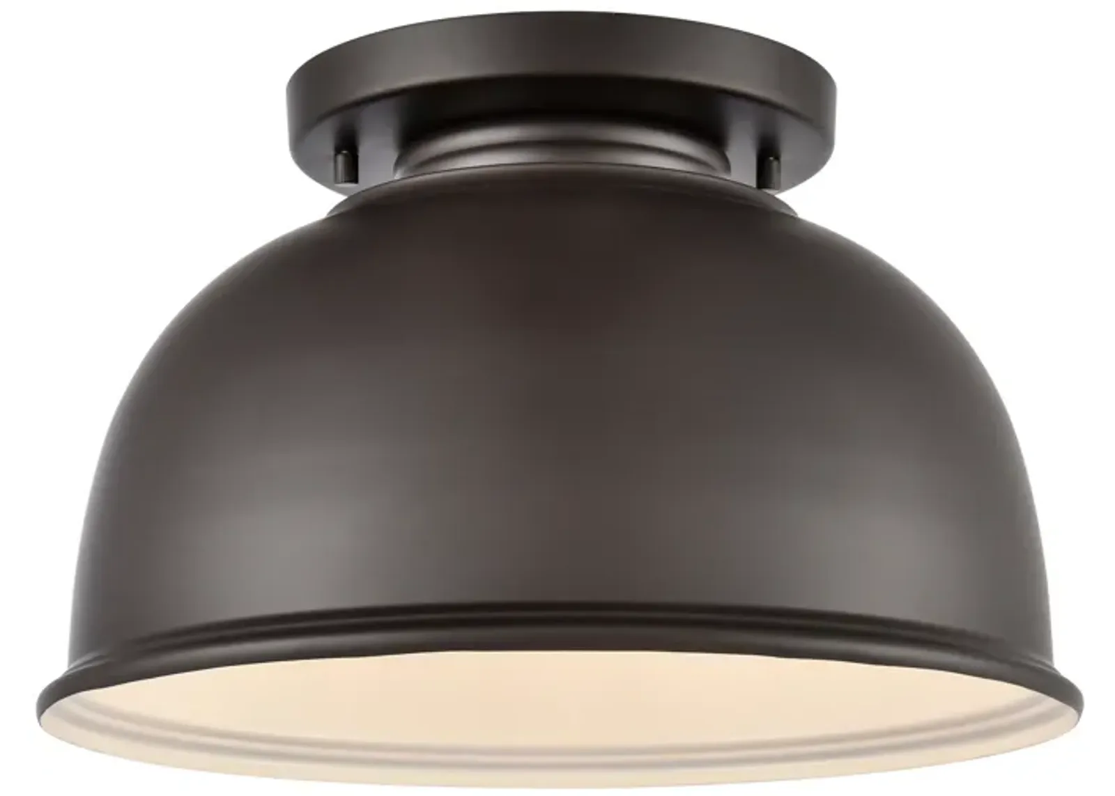 Cedar Park 13" Wide 1-Light Outdoor Flush Mount - Oil Rubbed Bronze