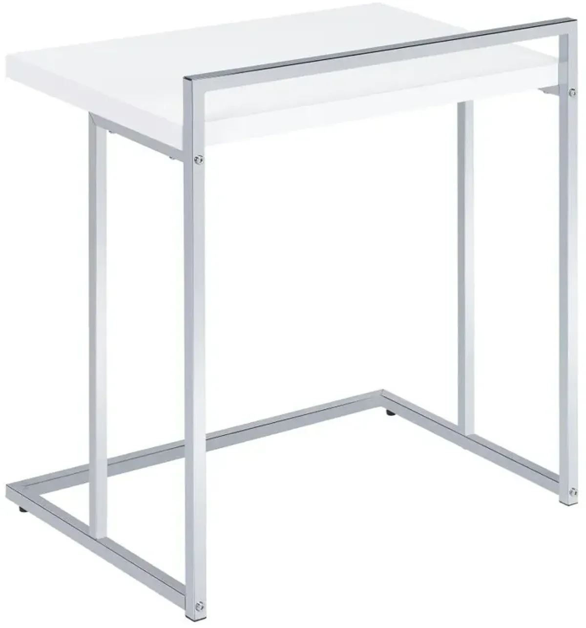 Dani Rectangular Snack Table with Metal Base