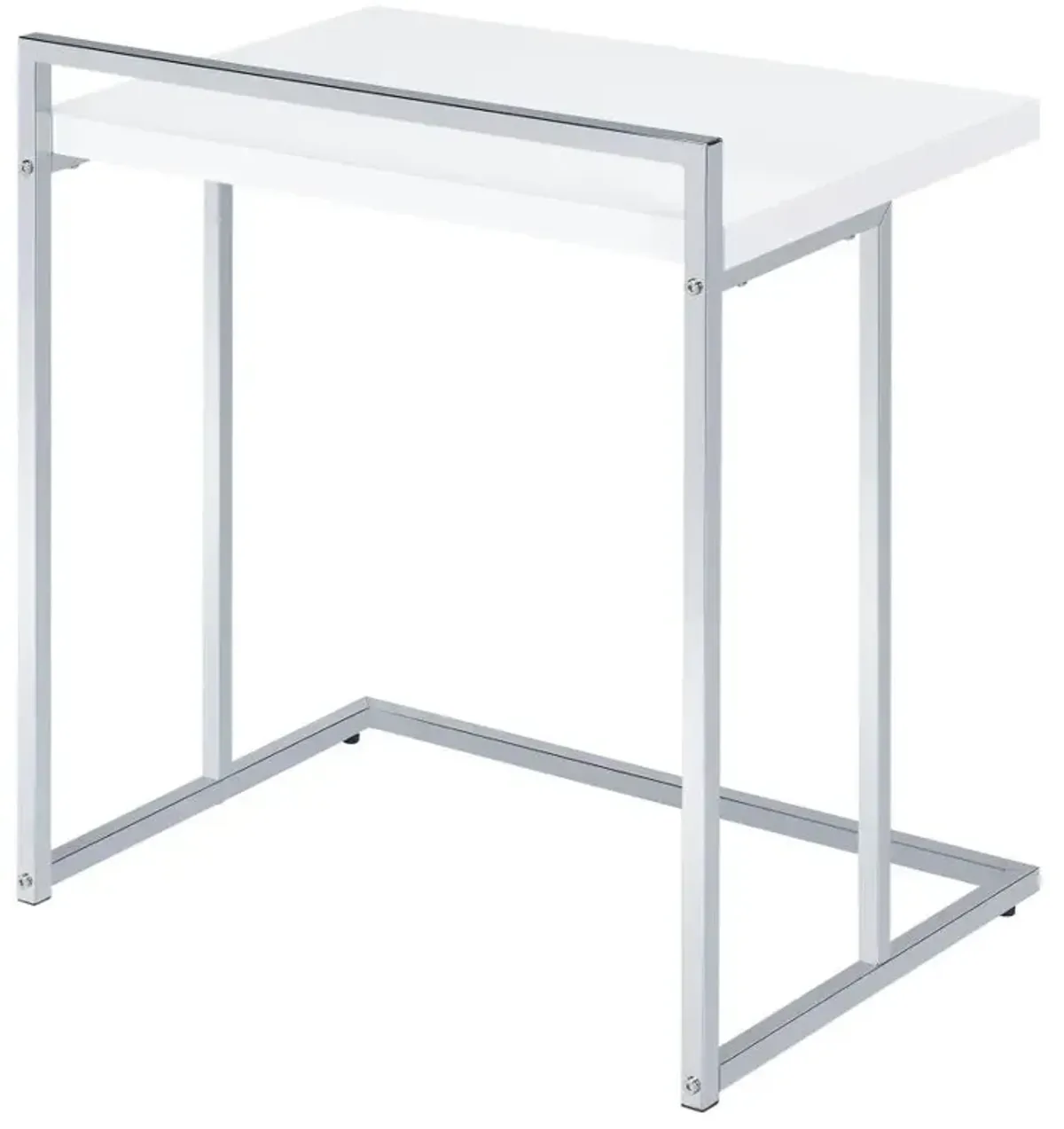 Dani Rectangular Snack Table with Metal Base