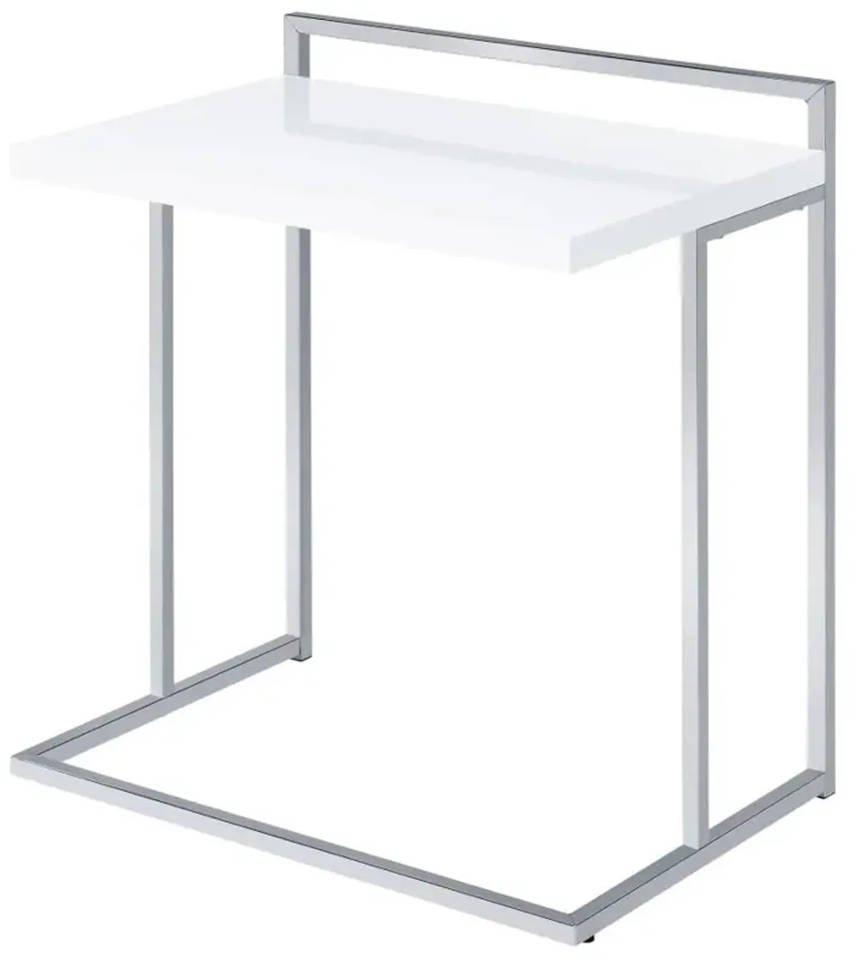 Dani Rectangular Snack Table with Metal Base