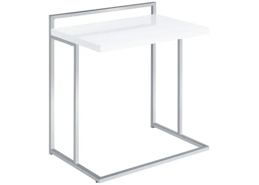 Dani Rectangular Snack Table with Metal Base