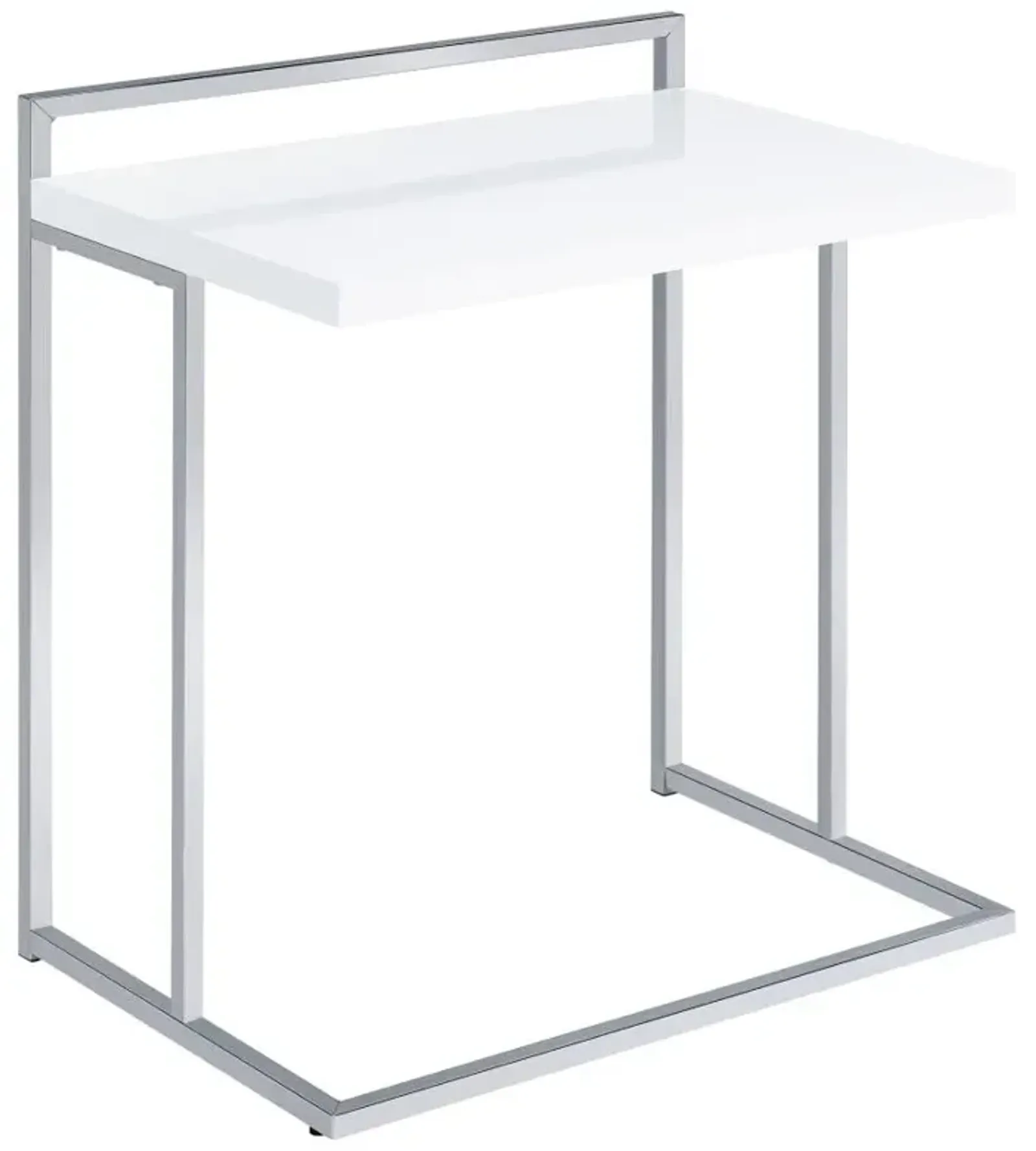 Dani Rectangular Snack Table with Metal Base