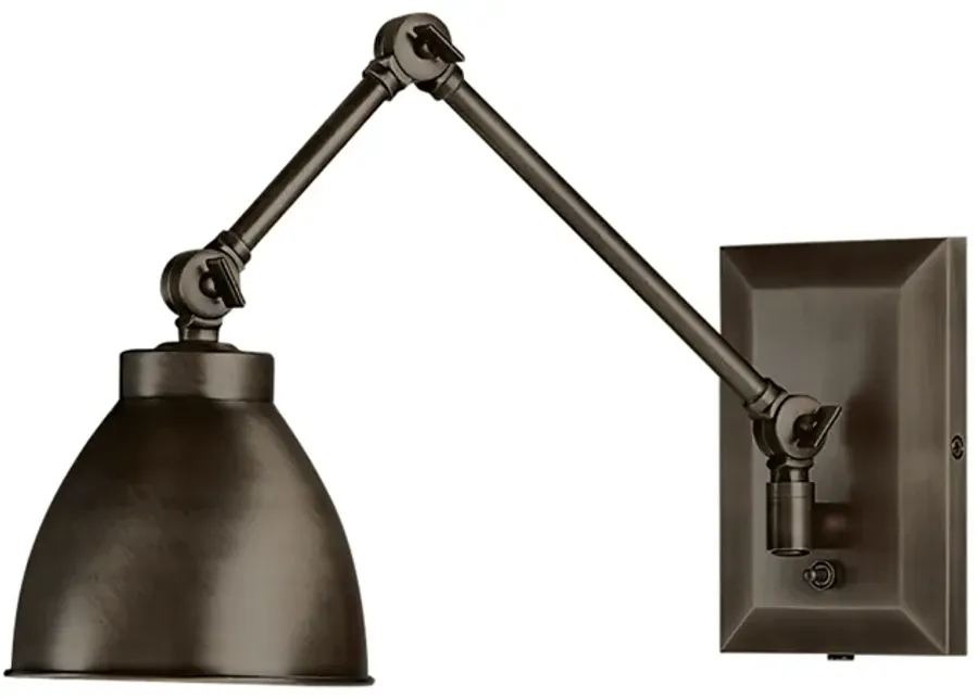 Maggie Swing Arm Sconce - Architectural Bronze