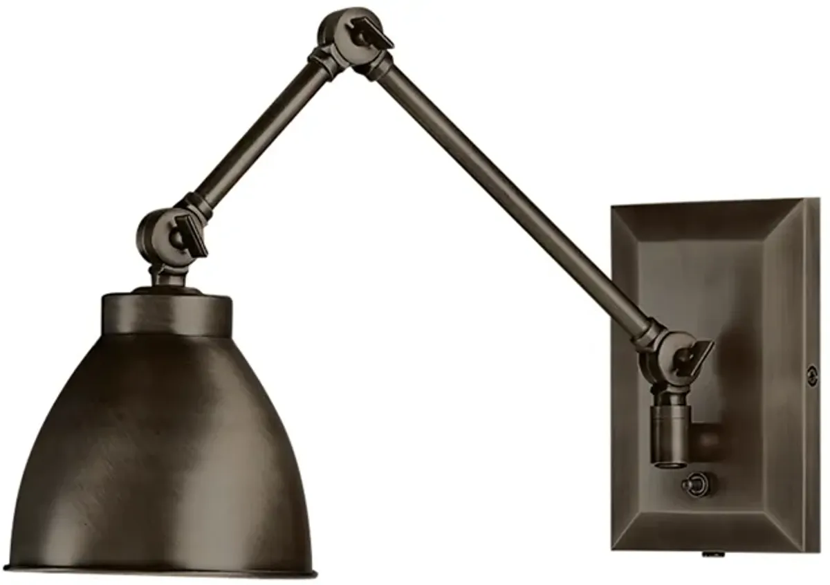 Maggie Swing Arm Sconce - Architectural Bronze