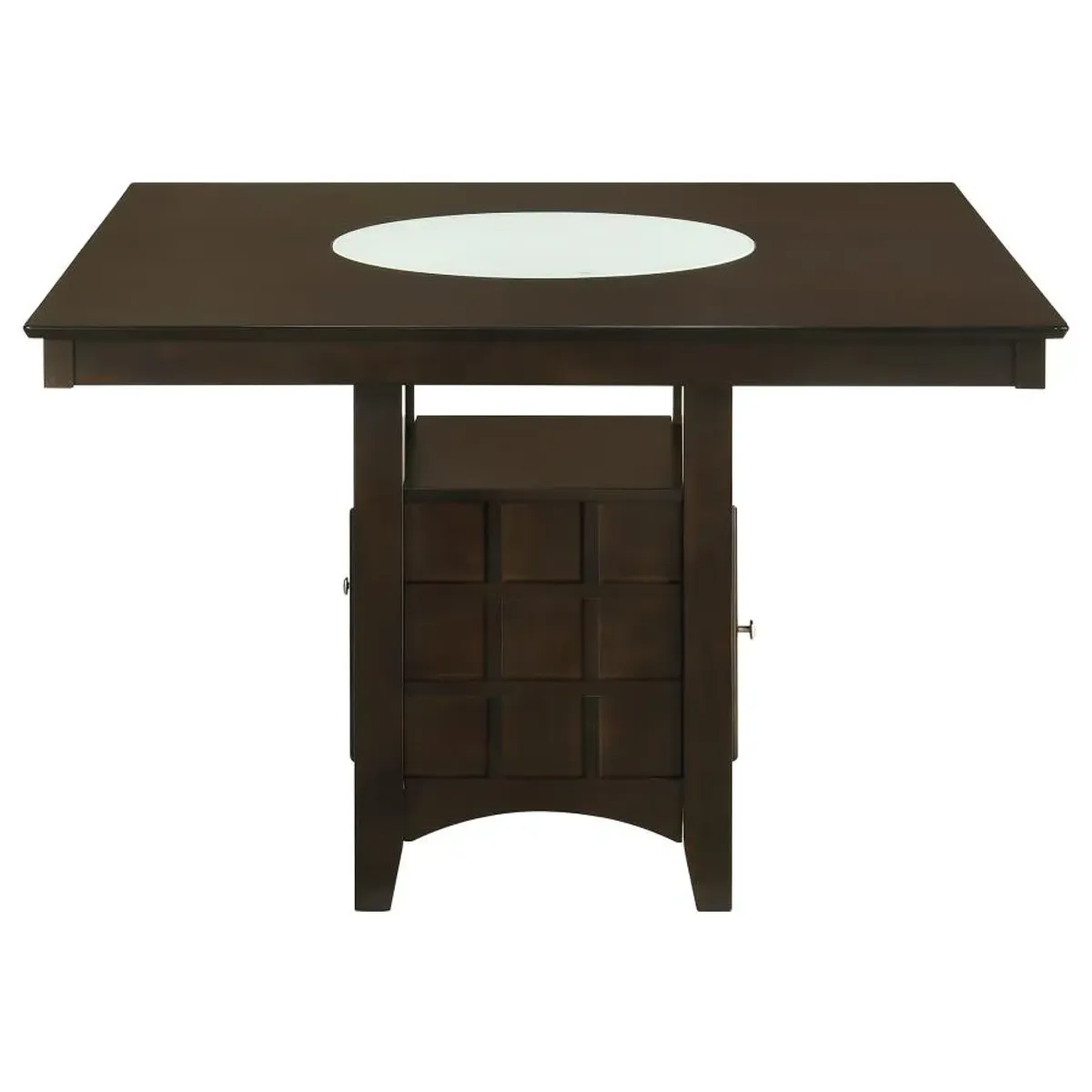 Gabriel Square Counter Height Dining Table Cappuccino