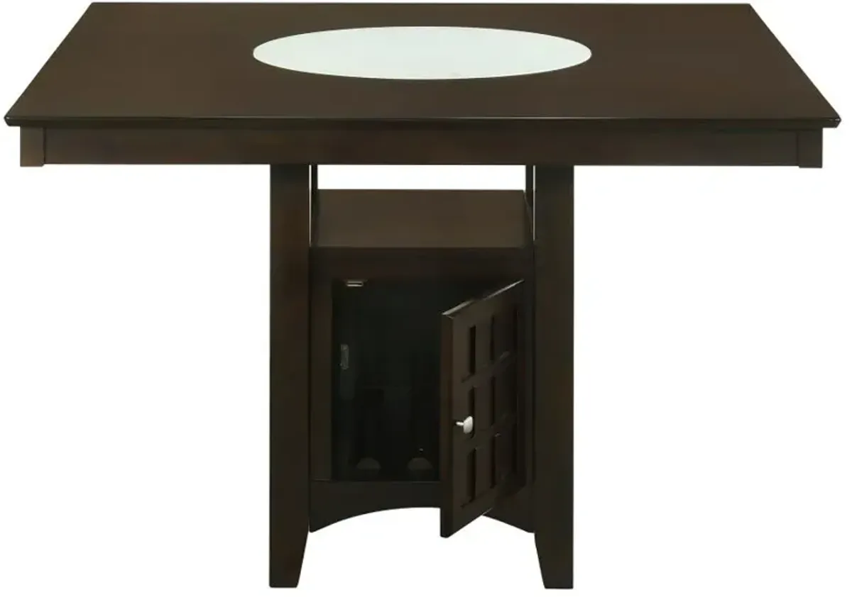 Gabriel Square Counter Height Dining Table Cappuccino