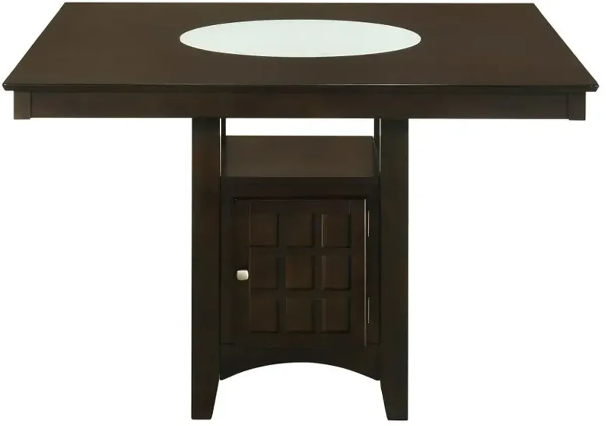 Gabriel Square Counter Height Dining Table Cappuccino