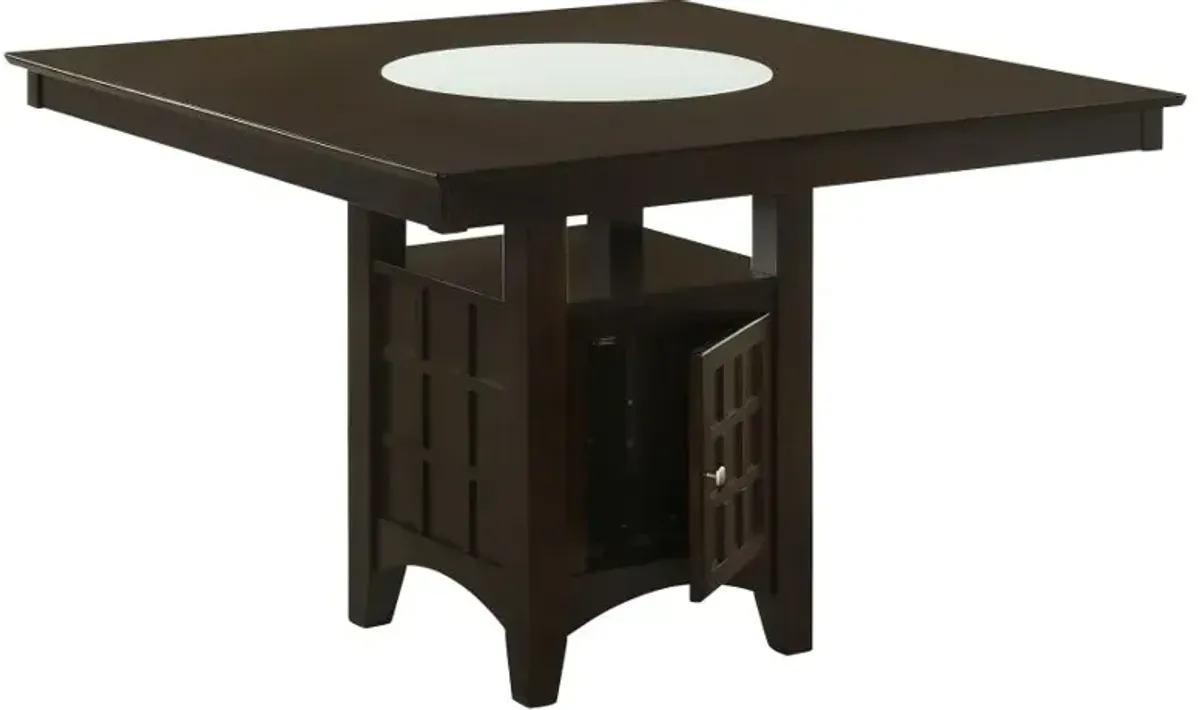 Gabriel Square Counter Height Dining Table Cappuccino