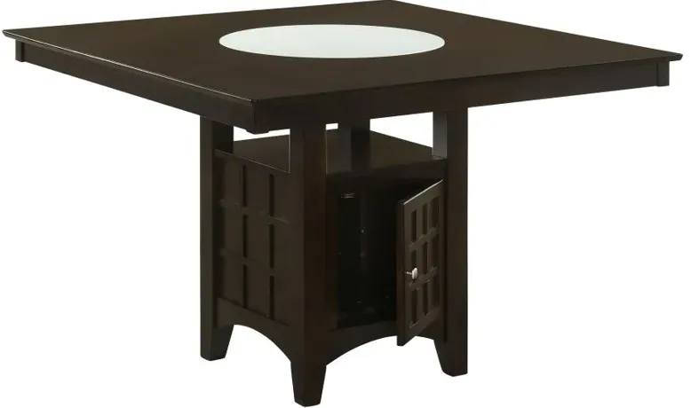 Gabriel Square Counter Height Dining Table Cappuccino