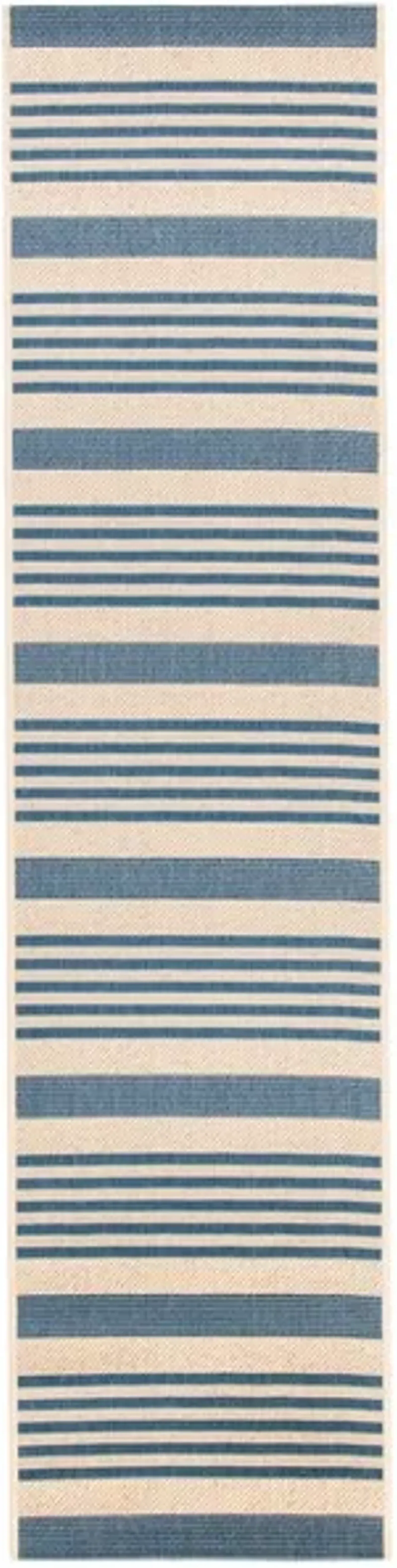 Safavieh BEACH HOUSE Collection BHS222M-212 Beige / Blue 2'-2" X 12'