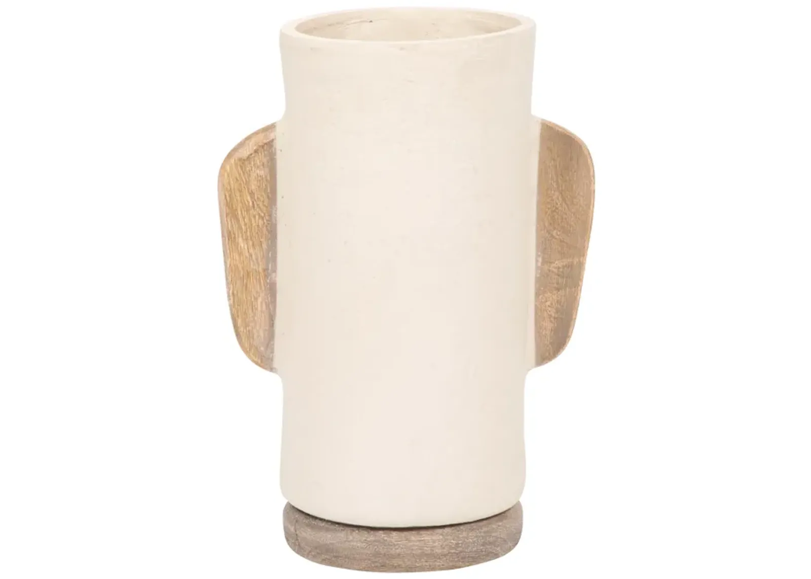 Ecomix, 13" Organic Vase, Ivory