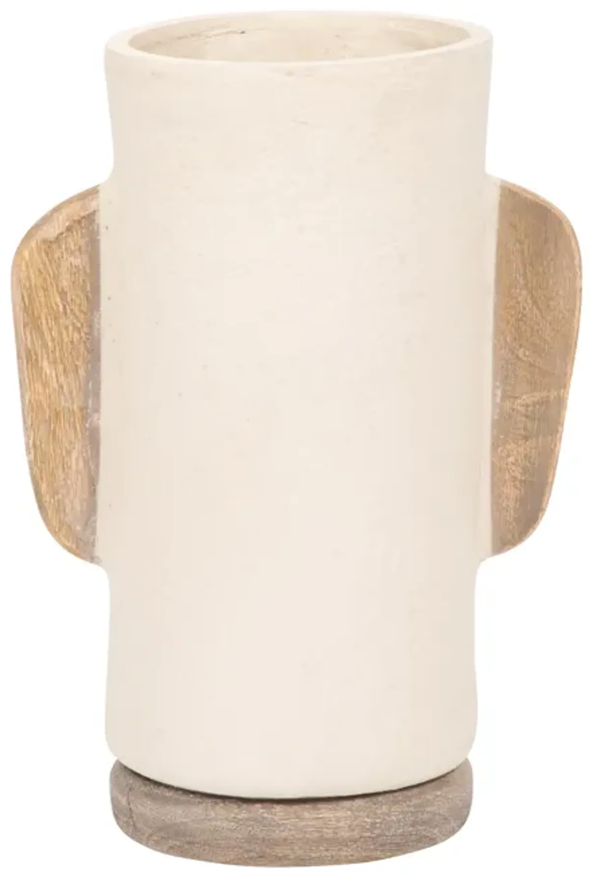 Ecomix, 13" Organic Vase, Ivory