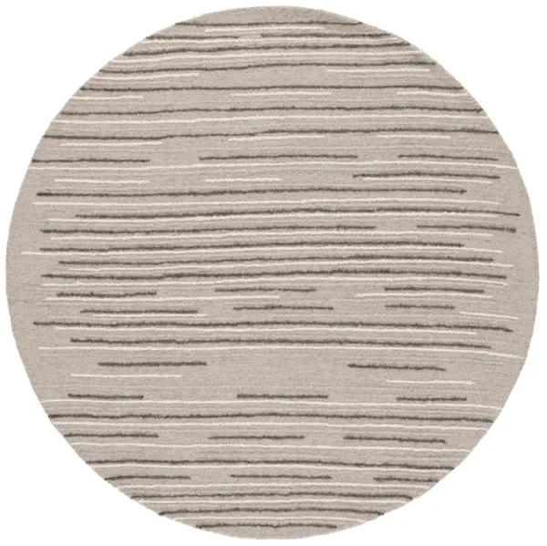 EBONY Hand Tufted 6' x 6' Round area rug