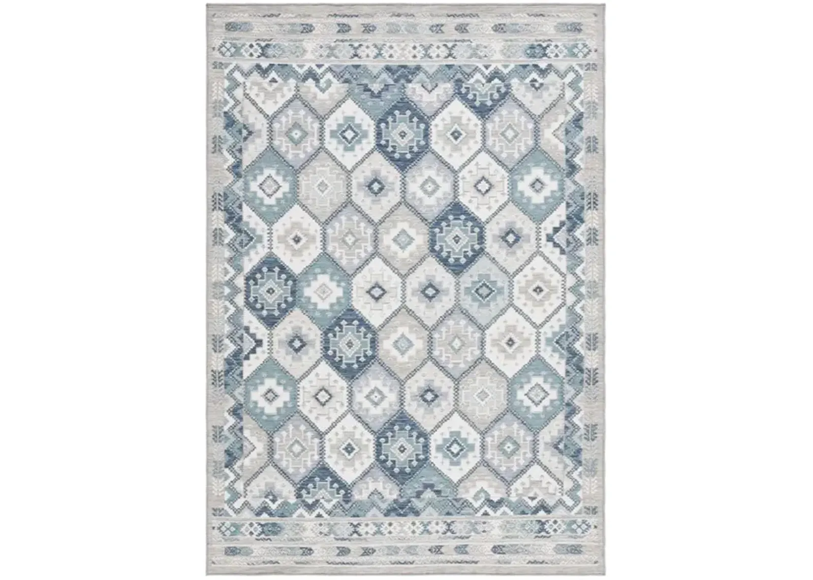 SUNRISE 630 Blue  8' X 10' Large Rectangle Rug