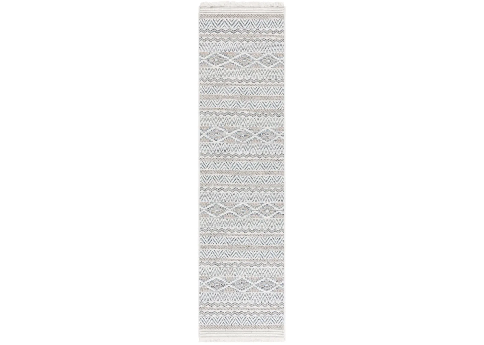 WICKER 152 AQUA  2'-2' x 8' Runner Rug