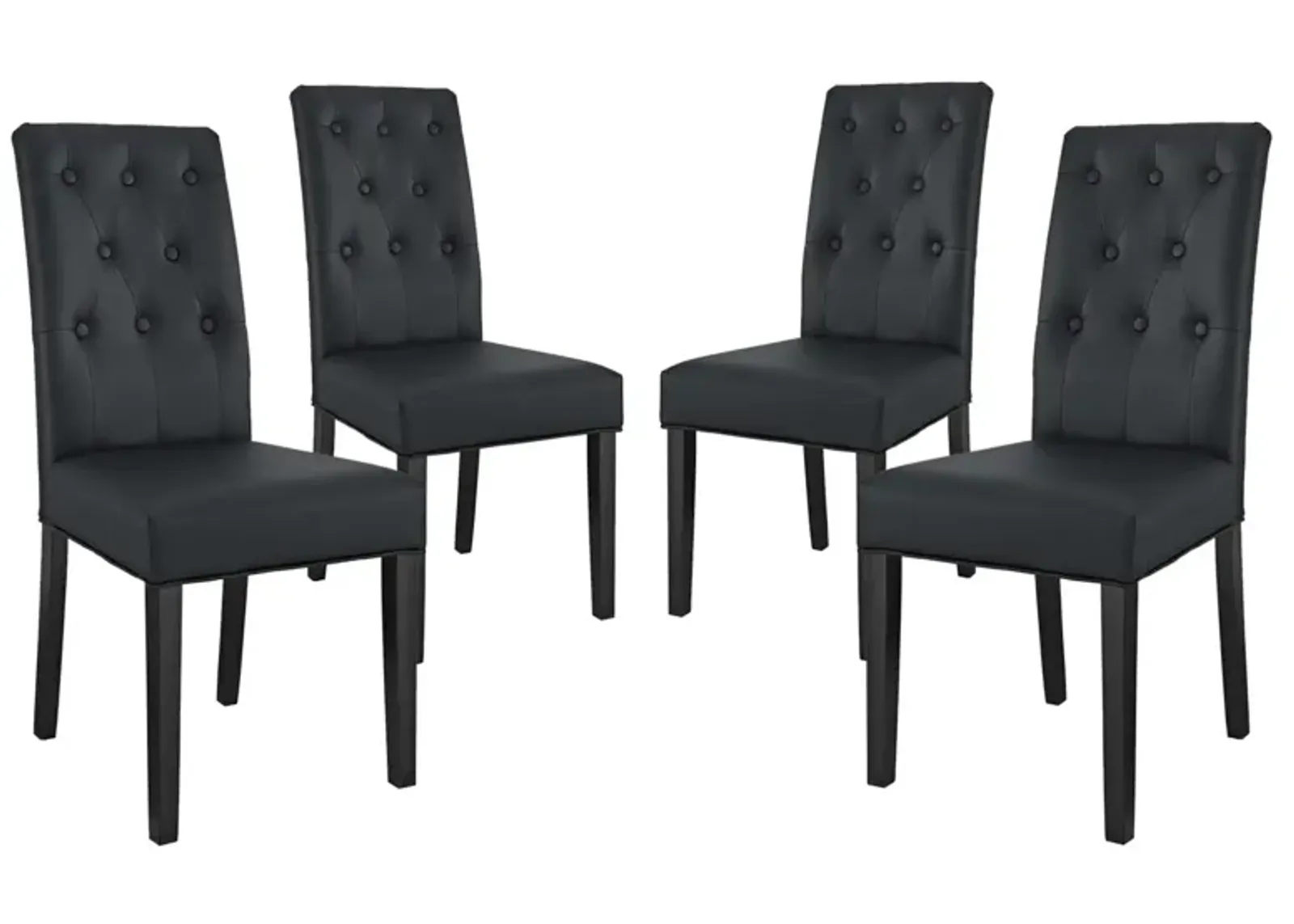 Confer Dining Side Chair Vinyl Set of 4