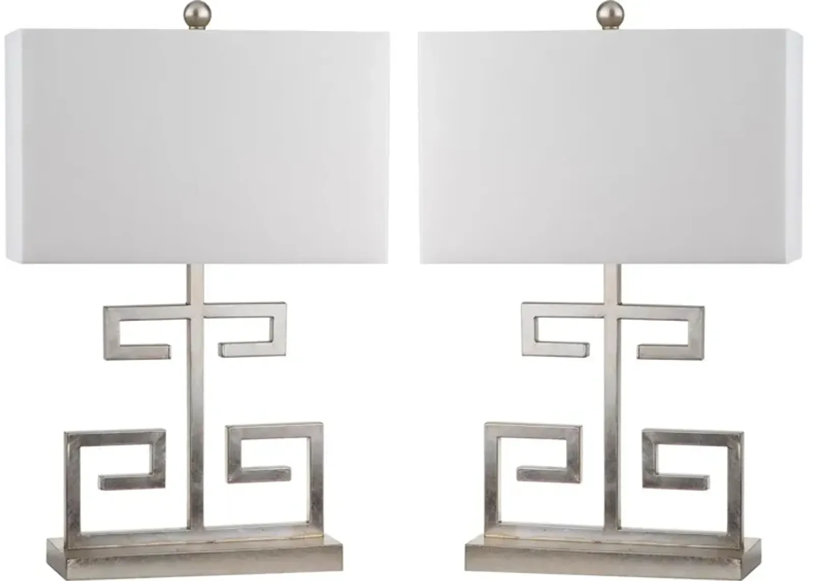 Greek Key 25-Inch H Table Lamp - Set of 2