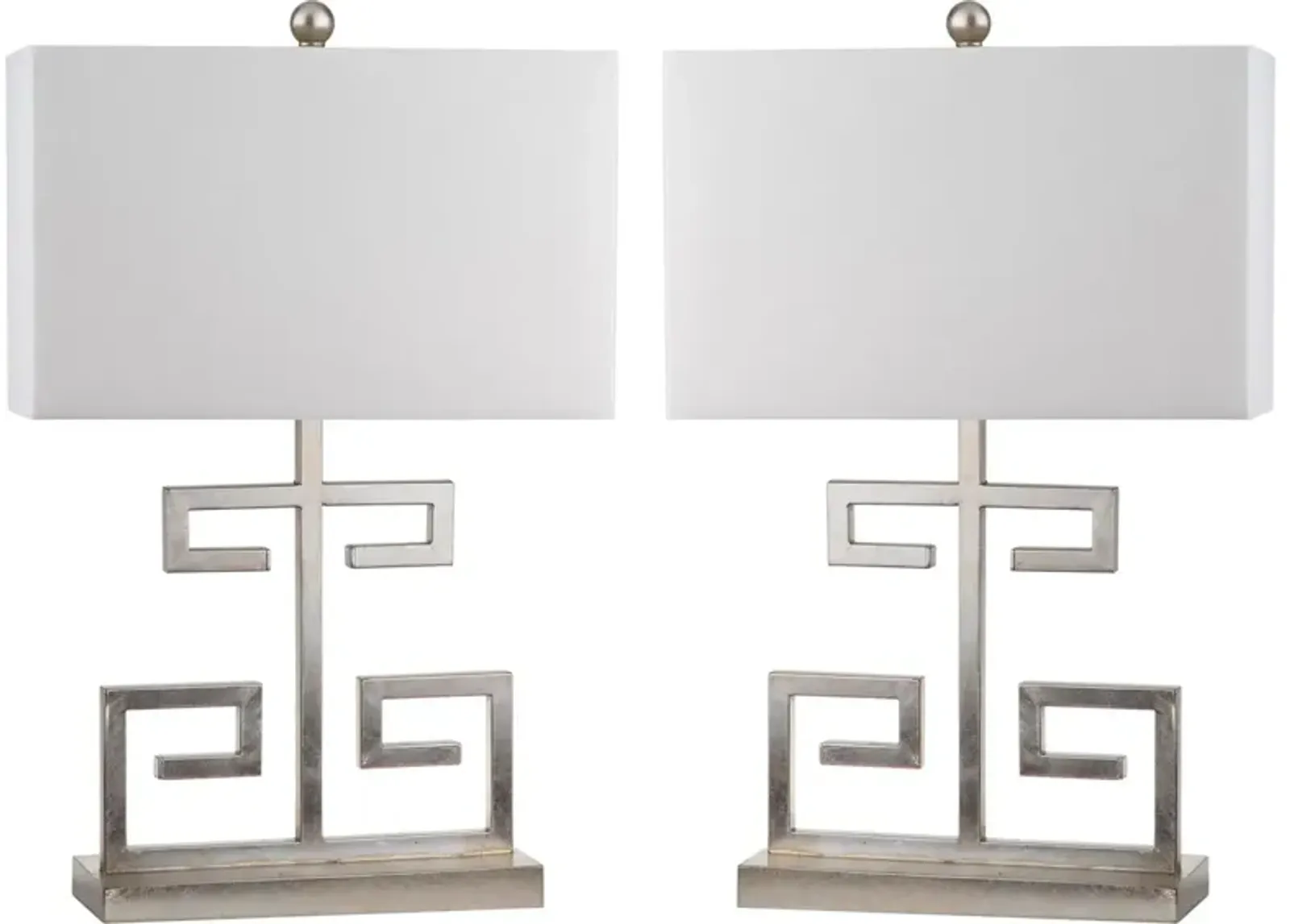 Greek Key 25-Inch H Table Lamp - Set of 2