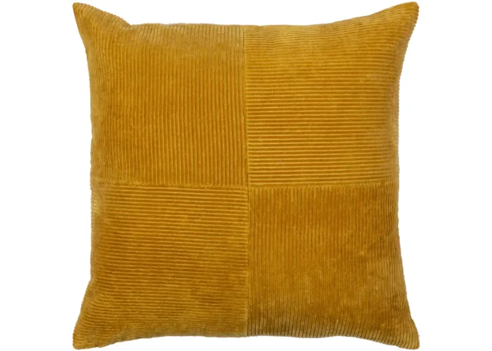 Corduroy Quarters 18"H x 18"W Pillow Cover