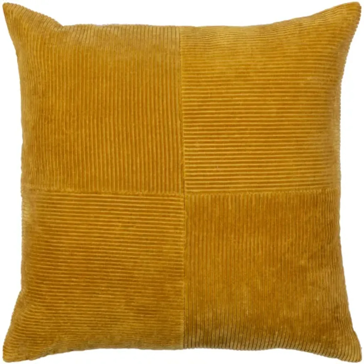 Corduroy Quarters 18"H x 18"W Pillow Cover