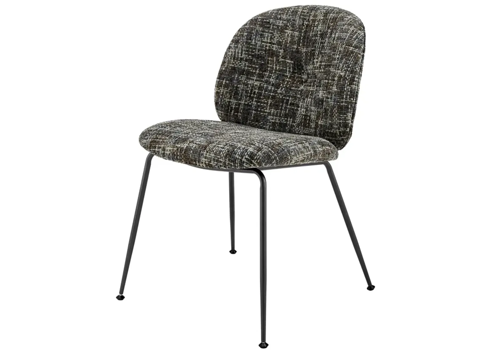 Nisha KD Fabric Dining Side Chair, Allure Gray