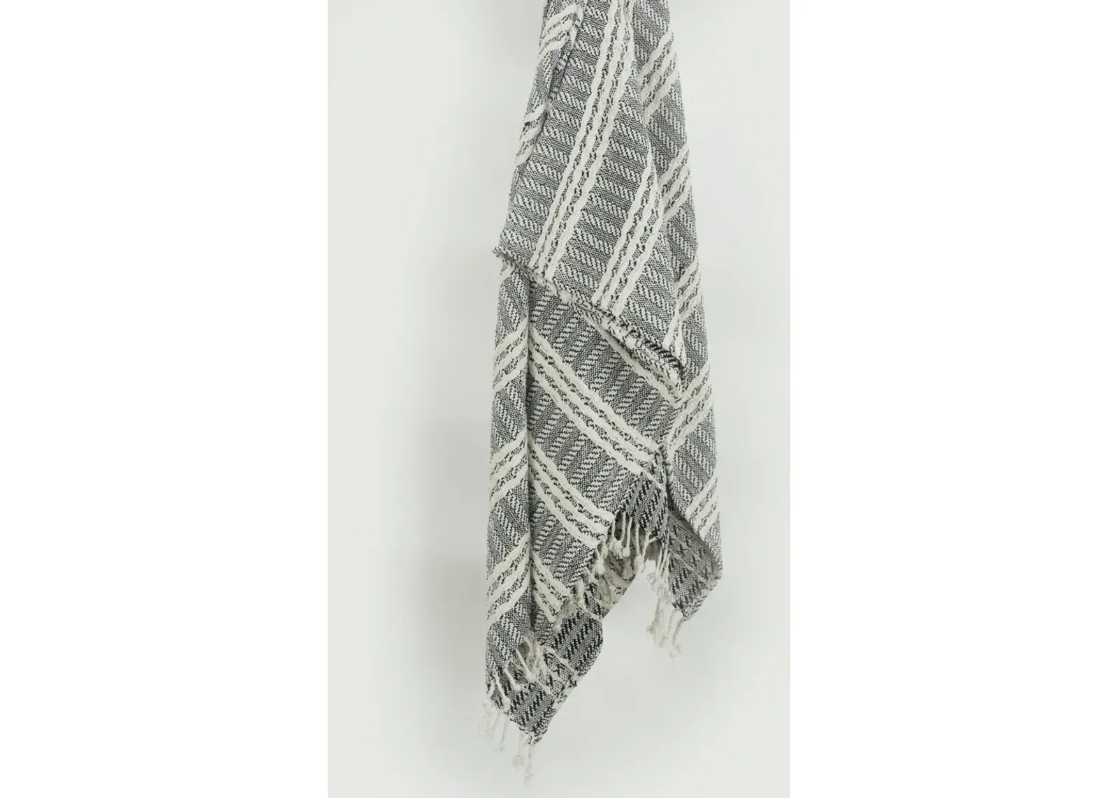 Stripe Black Throw