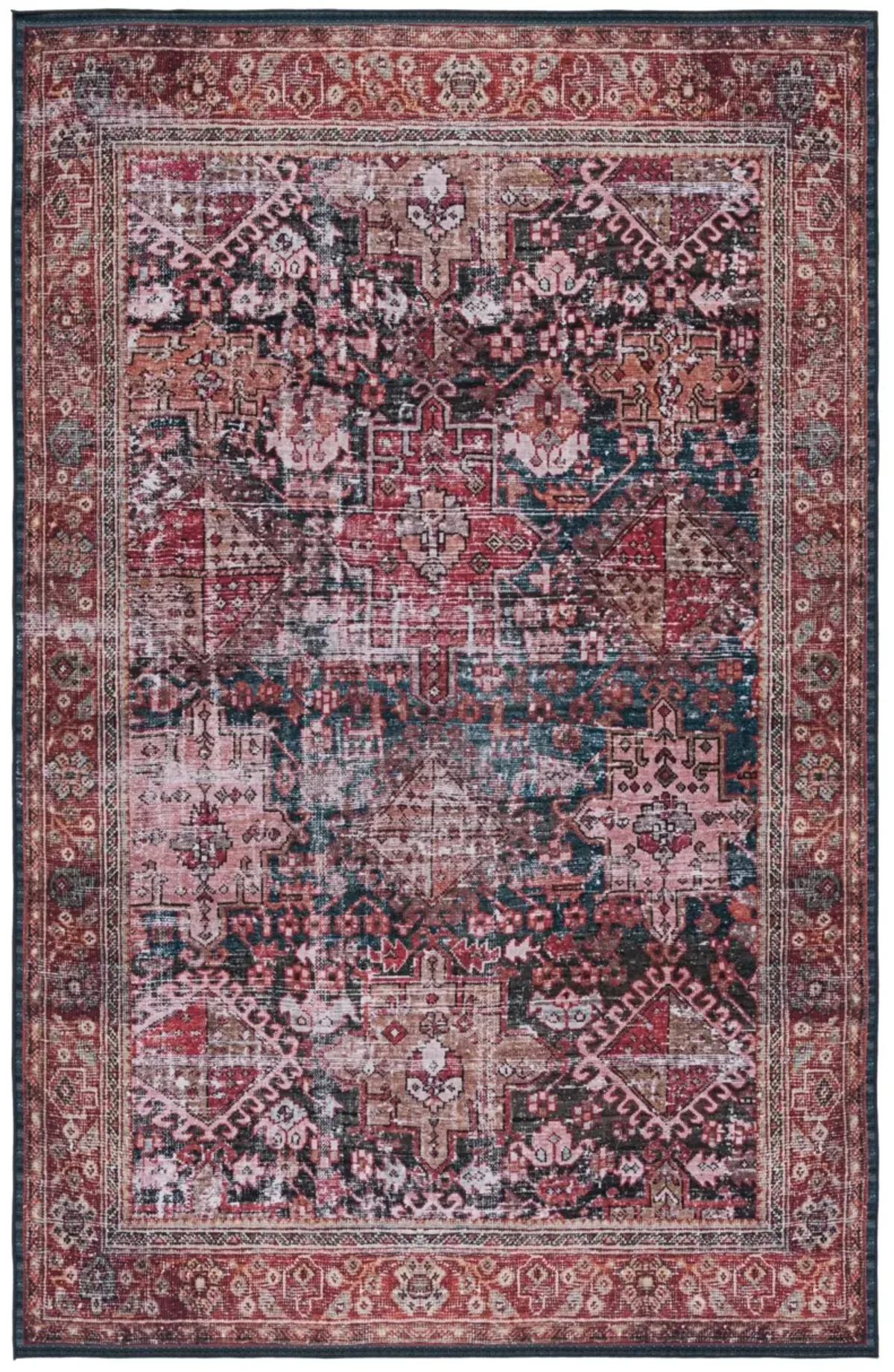 TUCSON 114 M/W S/R RUST  2'-6' x 4' Accent Rug