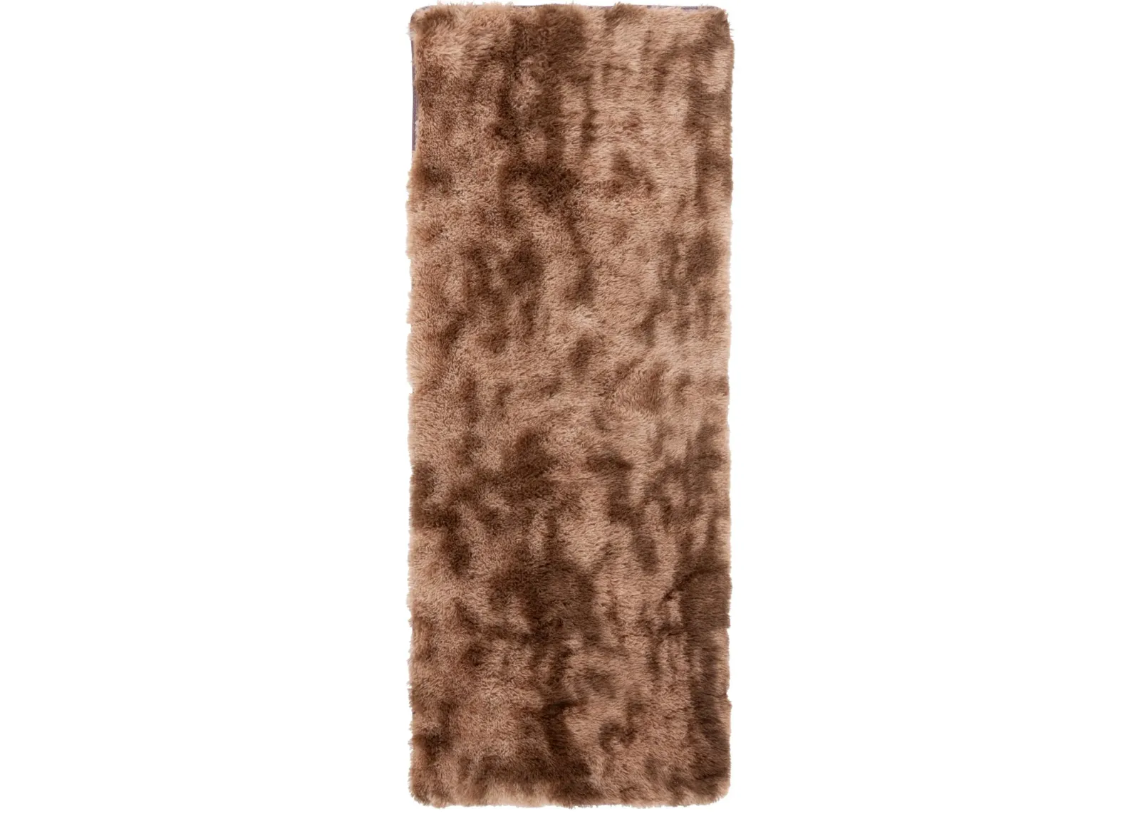 RAINBOW SHAG 100 BROWN 2'-3' x 6' Runner Rug