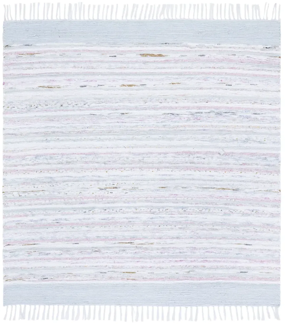 RAG RUG Hand Woven 6' x 6' Square area rug