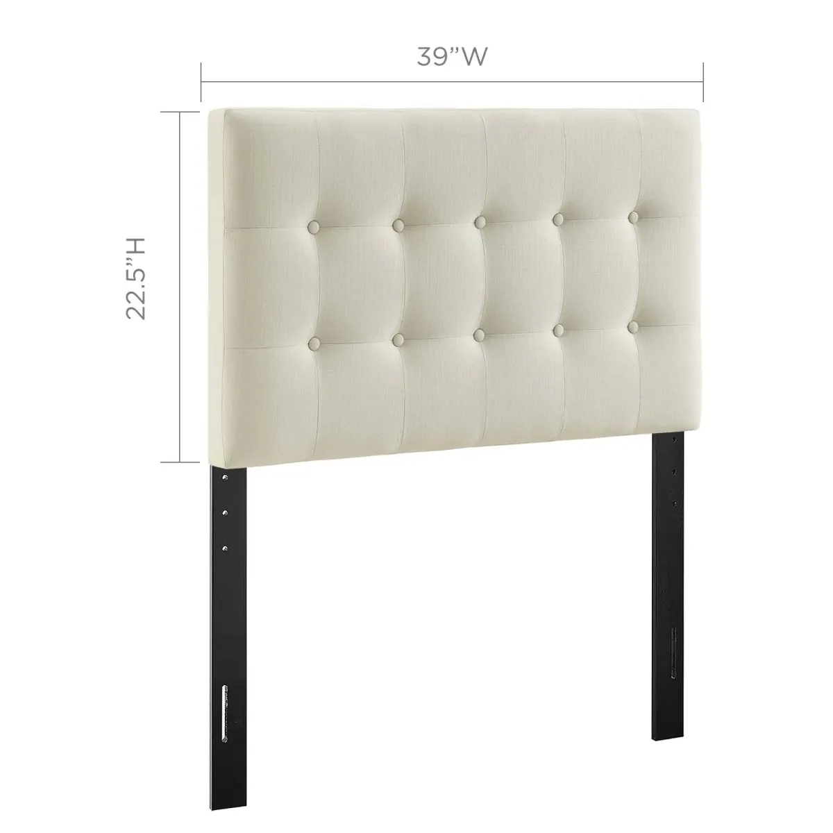 Emily Twin Upholstered Fabric Headboard