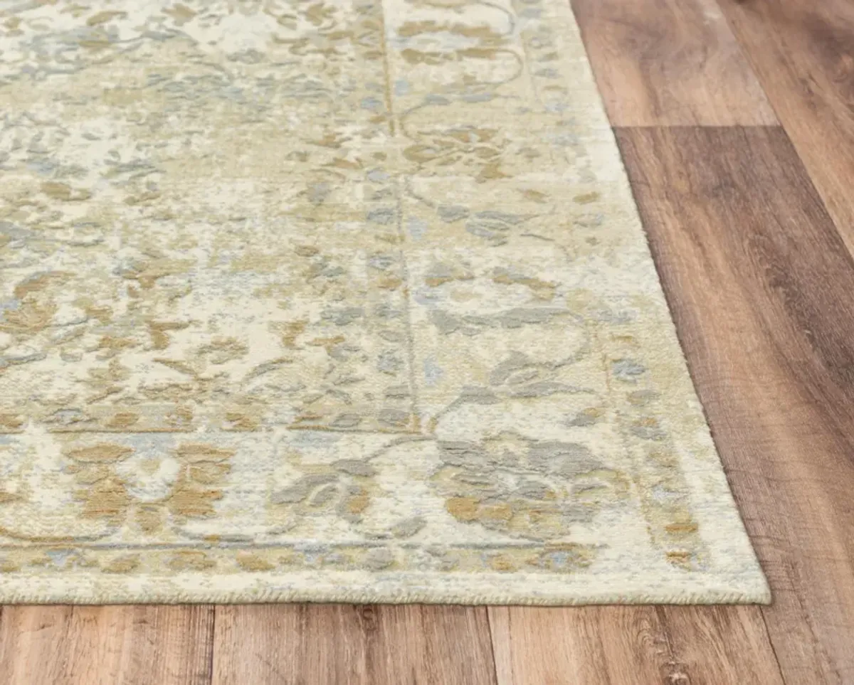 Artistry Beige Classic NZ Wool/Tencel Blend 2'6" x 8' Runner Rug