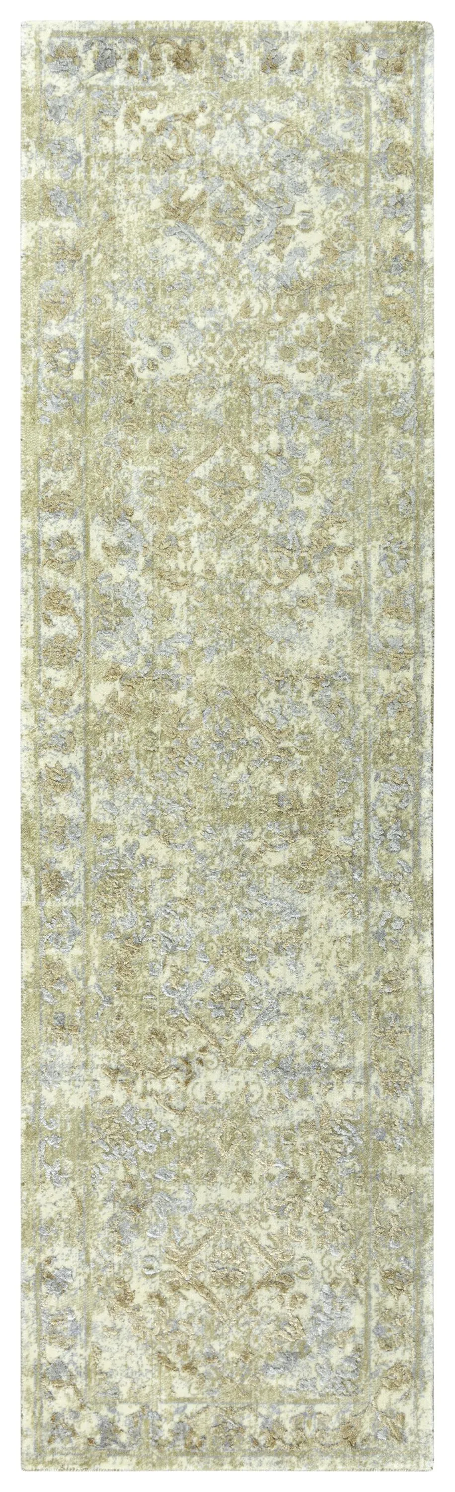 Artistry Beige Classic NZ Wool/Tencel Blend 2'6" x 8' Runner Rug