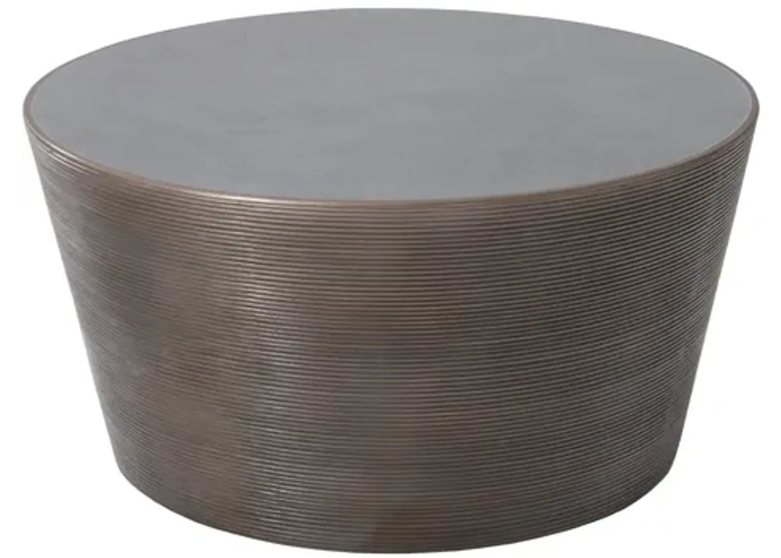 Kono Coffee Table, Bronze Finish with Concrete Top