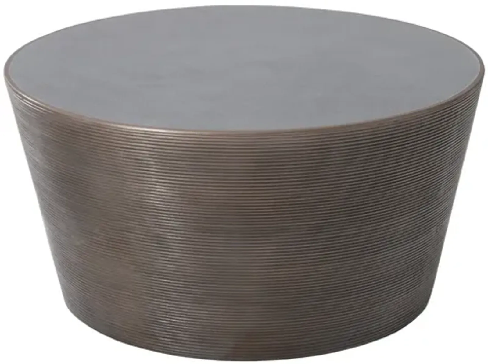 Kono Coffee Table, Bronze Finish with Concrete Top