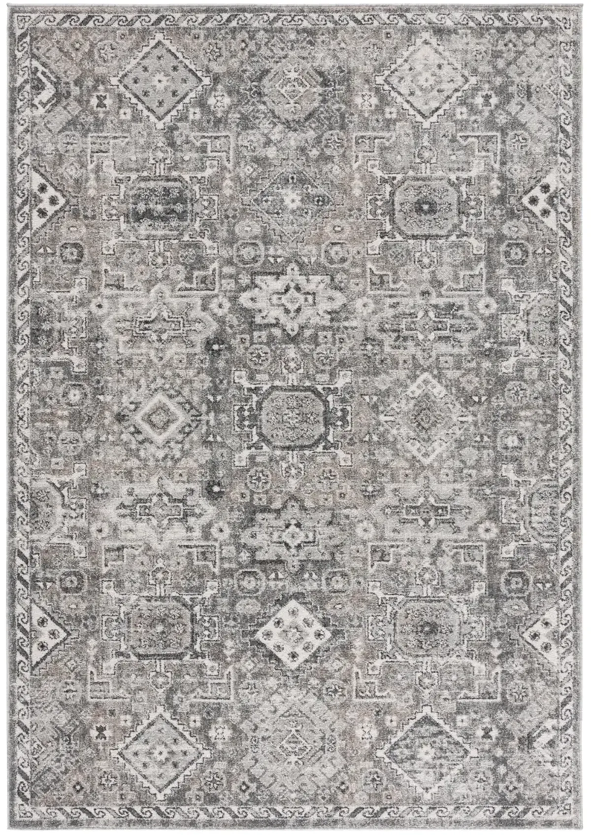 VINTAGE TABRIZ 206 GREY  5'-1' x 7'-6' Medium Rectangle Rug