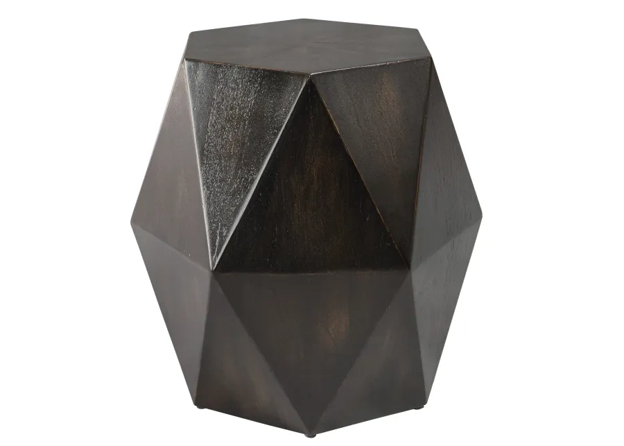 Volker Black Geometric Accent Table