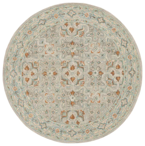 HERITAGE Hand Tufted 4' x 4' Round area rug