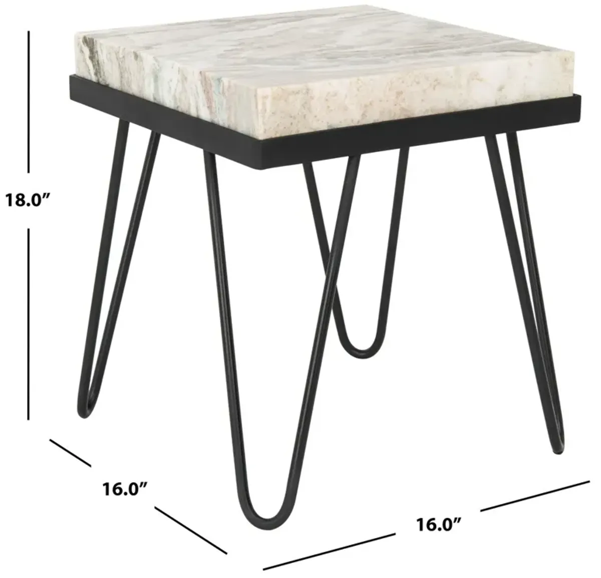 JADA STONE TOP ACCENT TABLE