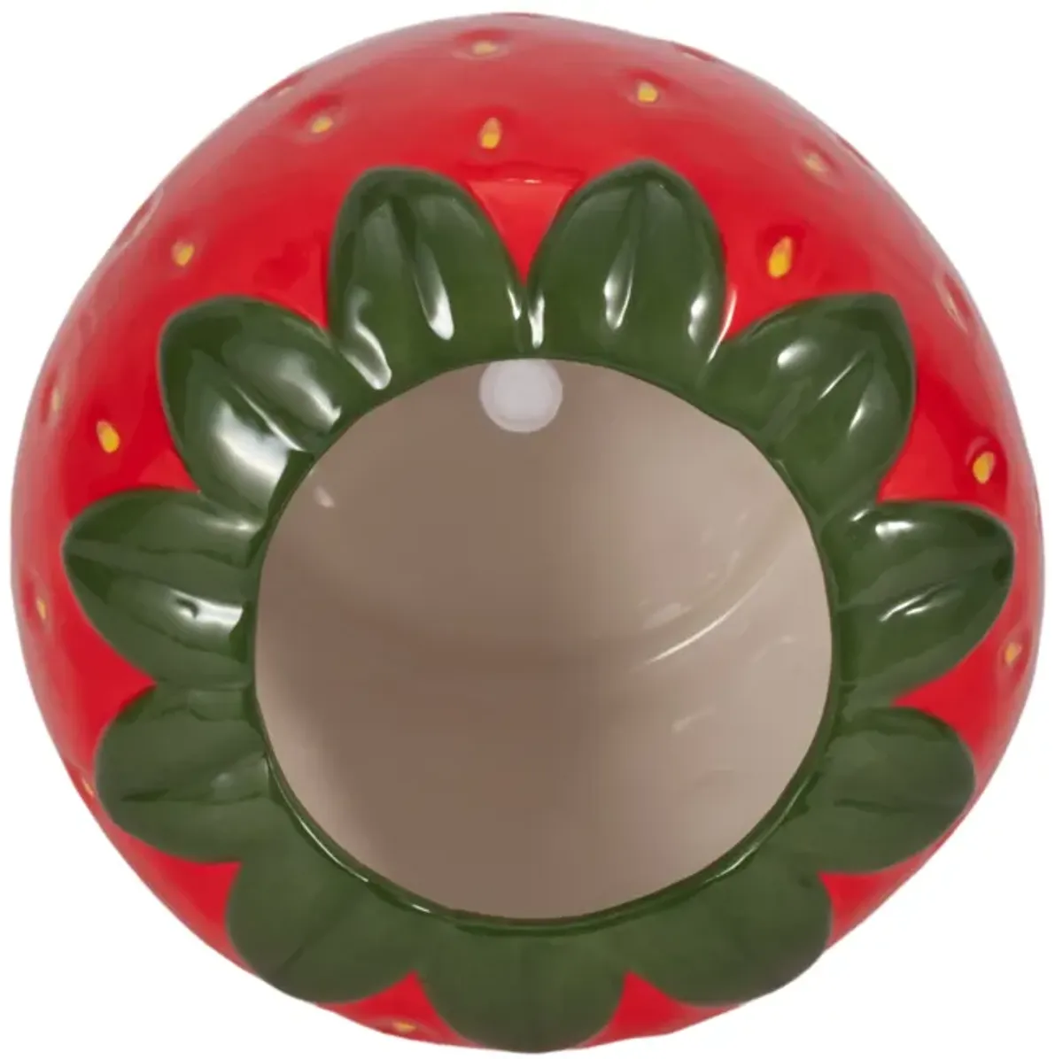 7" Strawberry Planter, Red/green