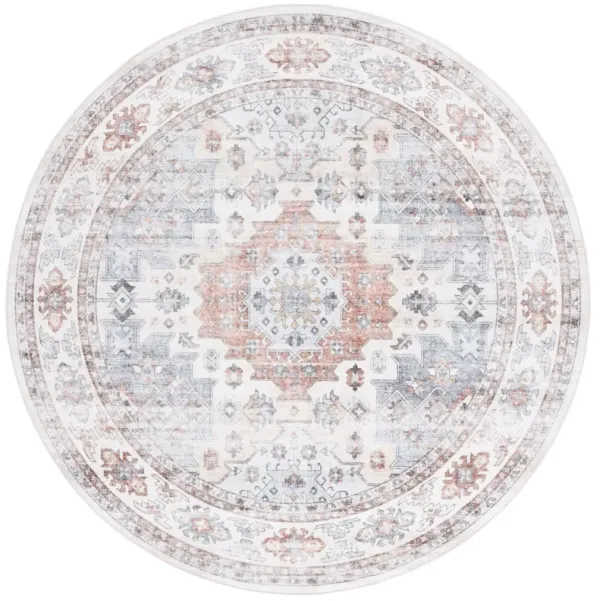 ARIZONA 512 RUST  6' x 6' Round Round Rug