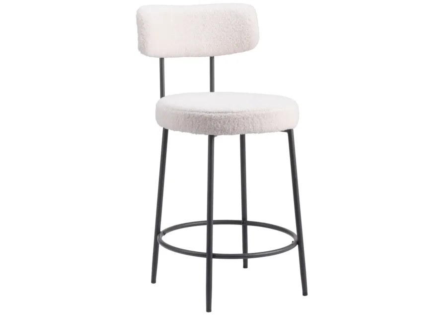 Blanca Counter Stool (Set of 2) Ivory