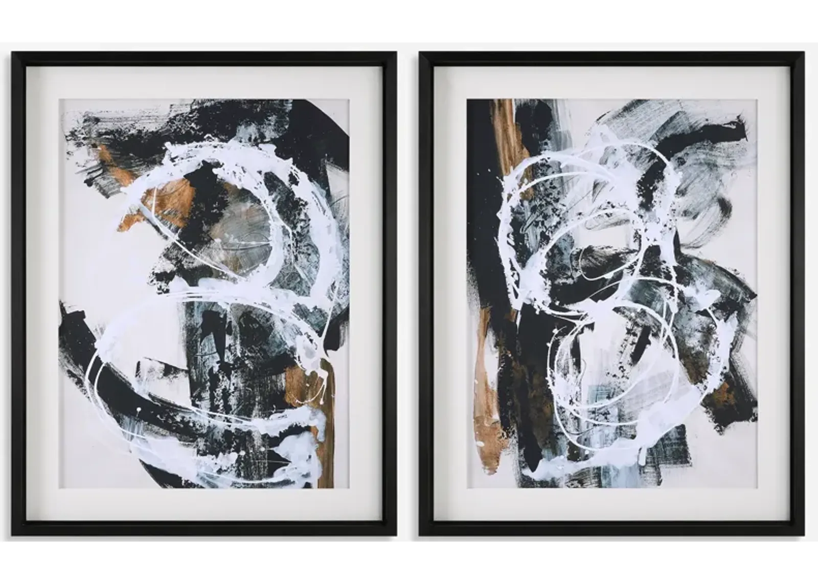 Winterland Abstract Prints, Set/2