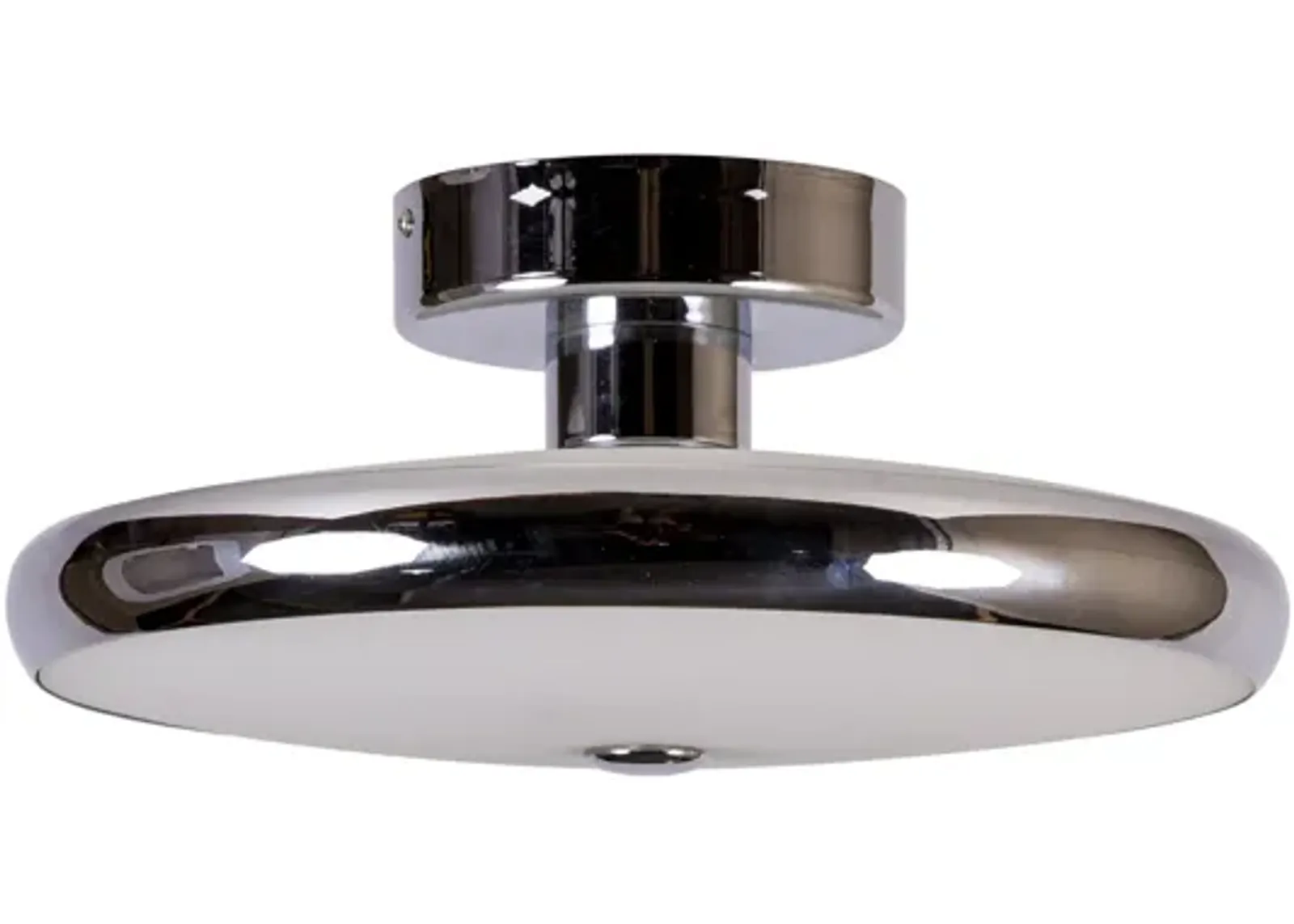 Ciambella 14.5" Wide 3-Light Flush Mount - Chrome