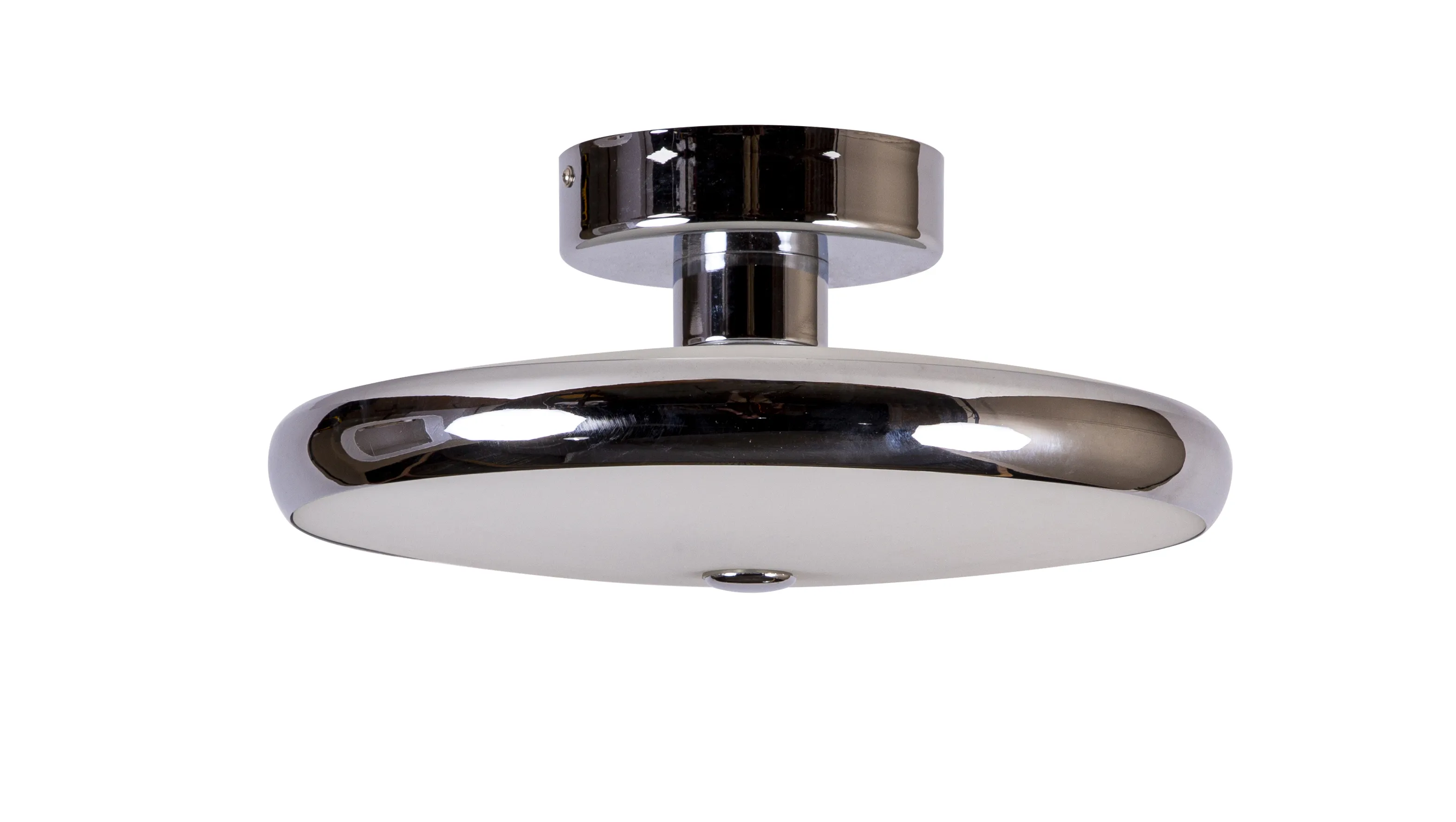 Ciambella 14.5" Wide 3-Light Flush Mount - Chrome