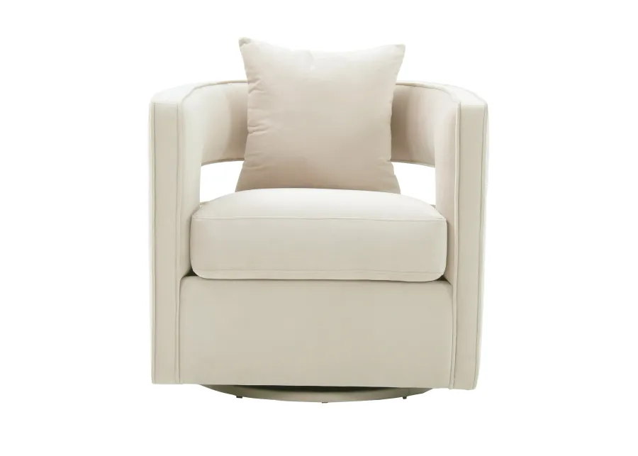 Kennedy Cream Swivel Chair